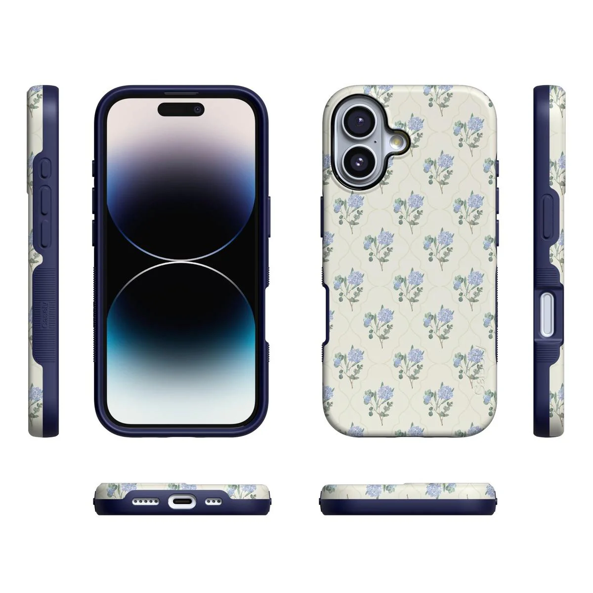 Vintage Garden | Blue Hydrangea Case - Bansusa