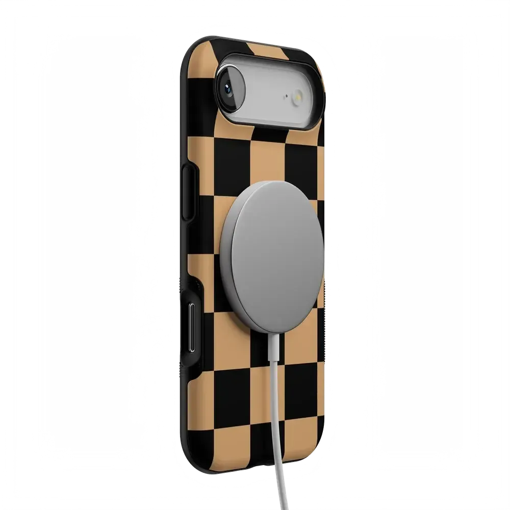 Fit Check | Black & Brown Checkerboard Case - Bansusa