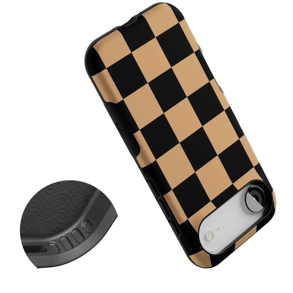Fit Check | Black & Brown Checkerboard Case - Bansusa