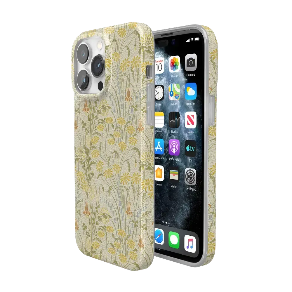 Boho Blooms | Golden Floral Case - Bansusa