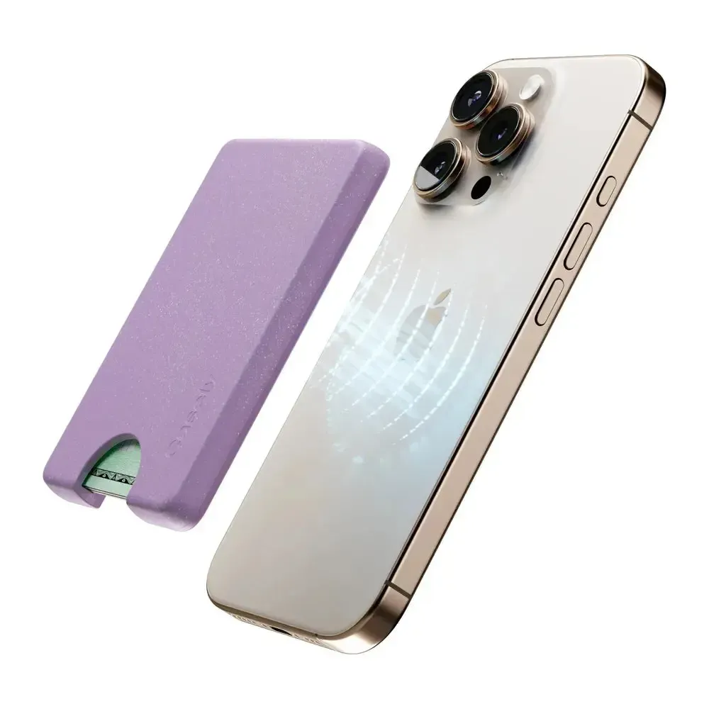 Lavender Waves | Purple Shimmer MagWallet - Bansusa