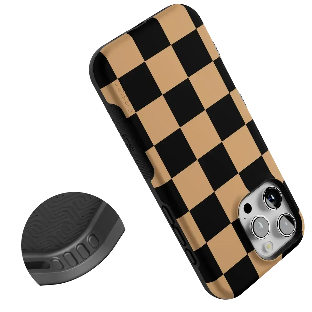 Fit Check | Black & Brown Checkerboard Case - Bansusa