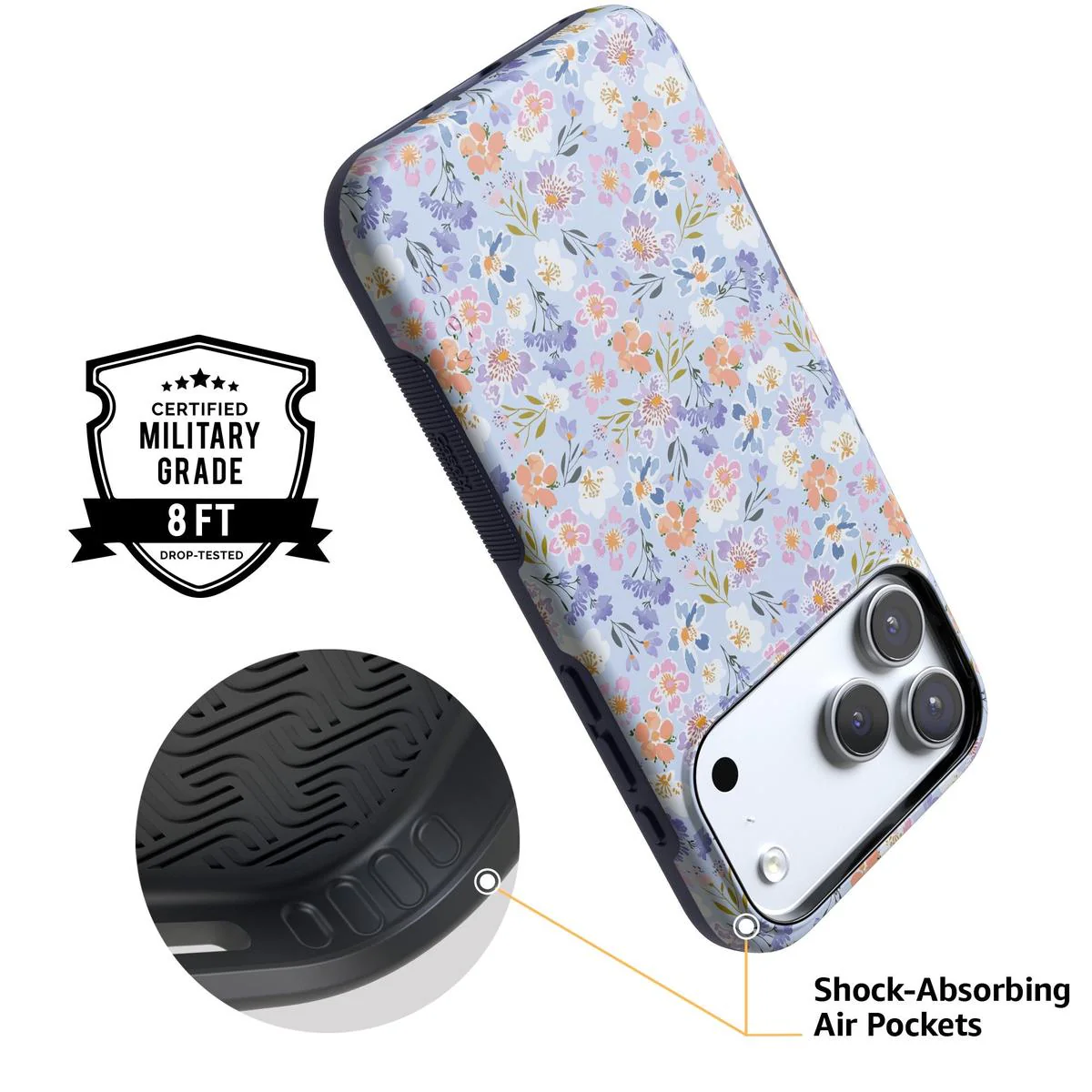 Poppy Meadows | Pastel Floral Case - Bansusa