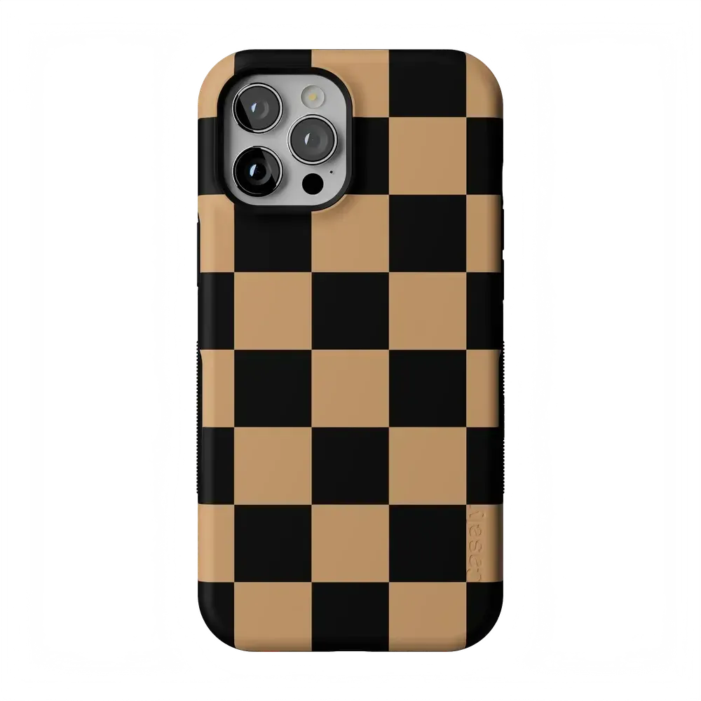 Fit Check | Black & Brown Checkerboard Case - Bansusa