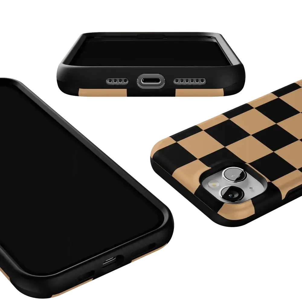 Fit Check | Black & Brown Checkerboard Case - Bansusa