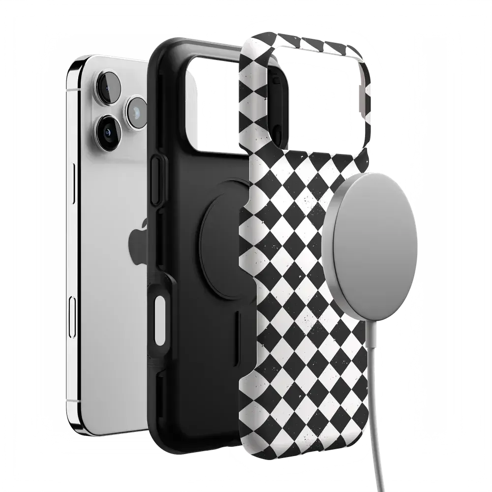 Salem's Hex | Black & White Checkered Case - Bansusa
