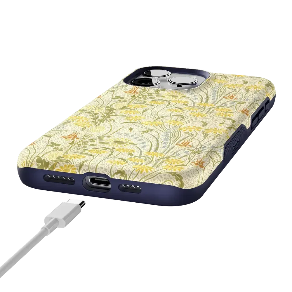 Boho Blooms | Golden Floral Case - Bansusa