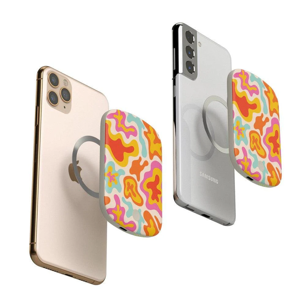 Tropical Color Splash | Abstract Retro Power Pod - Bansusa