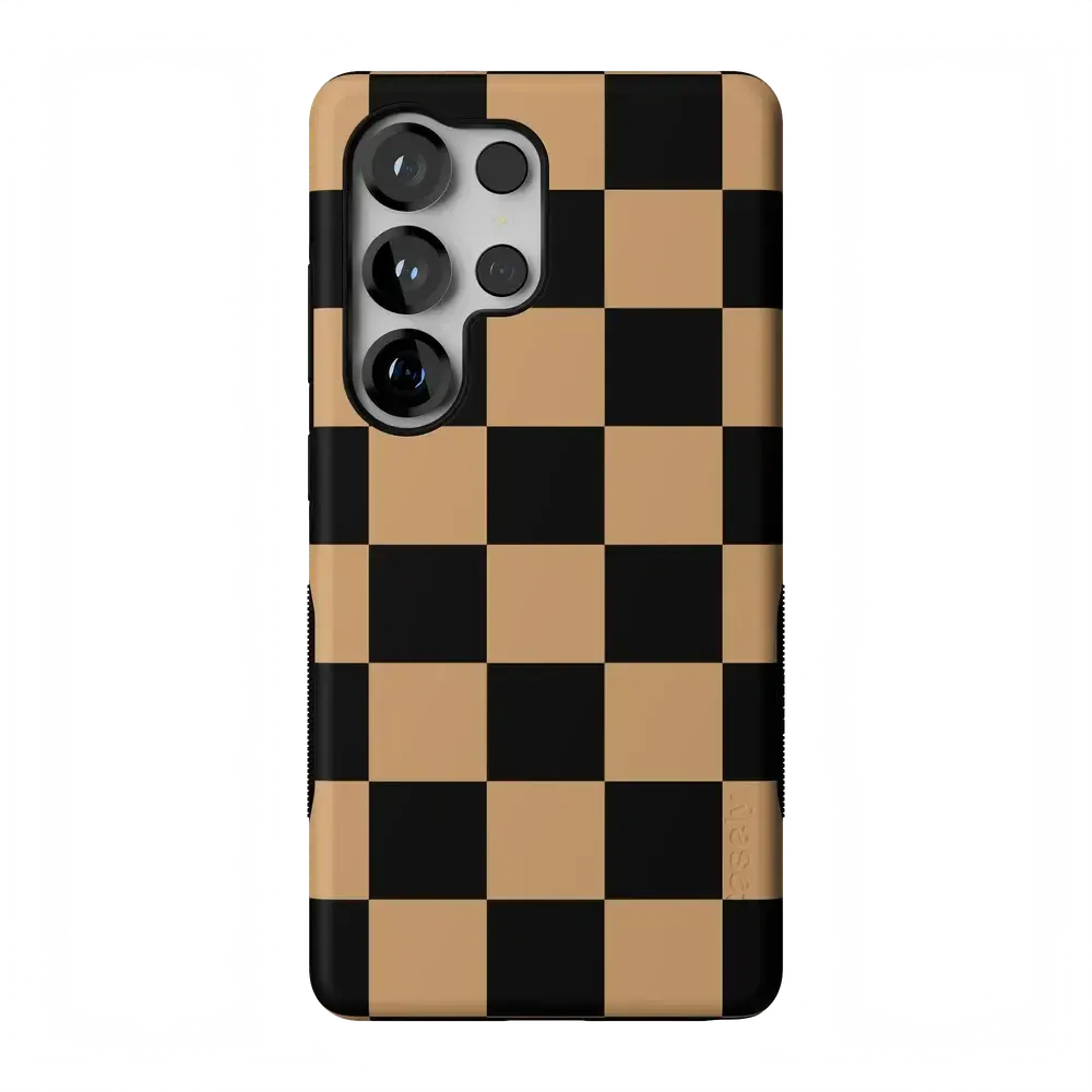Fit Check | Black & Brown Checkerboard Case - Bansusa