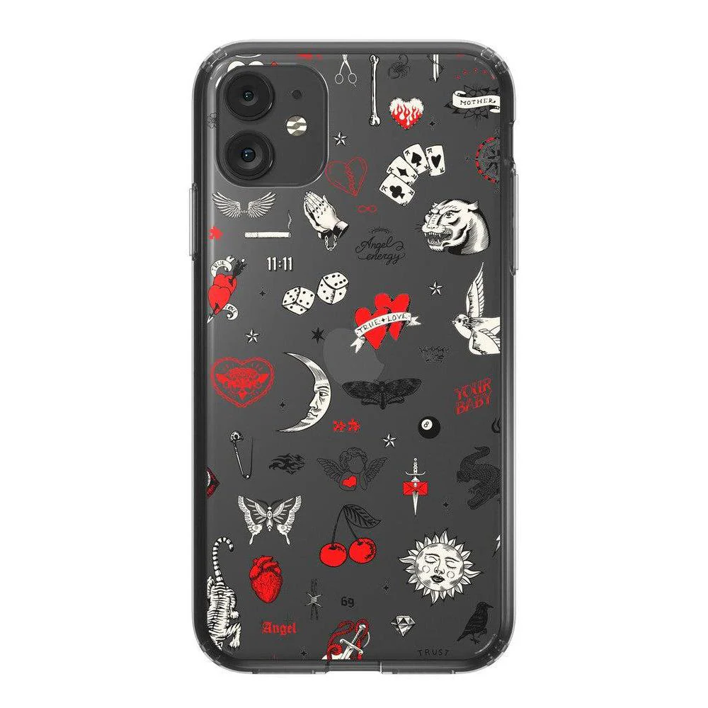 Not a Phase | Clear Flash Tattoo Case - Bansusa
