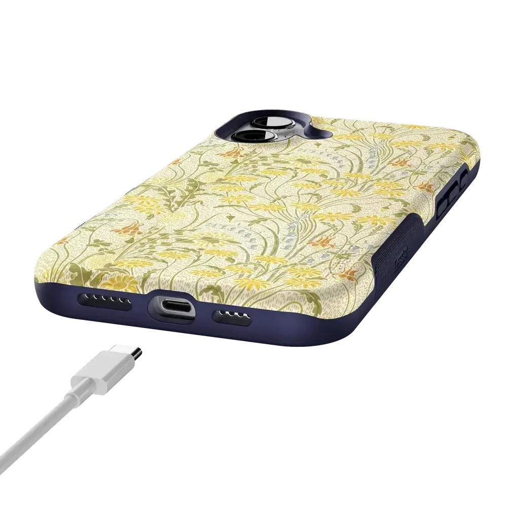 Boho Blooms | Golden Floral Case - Bansusa