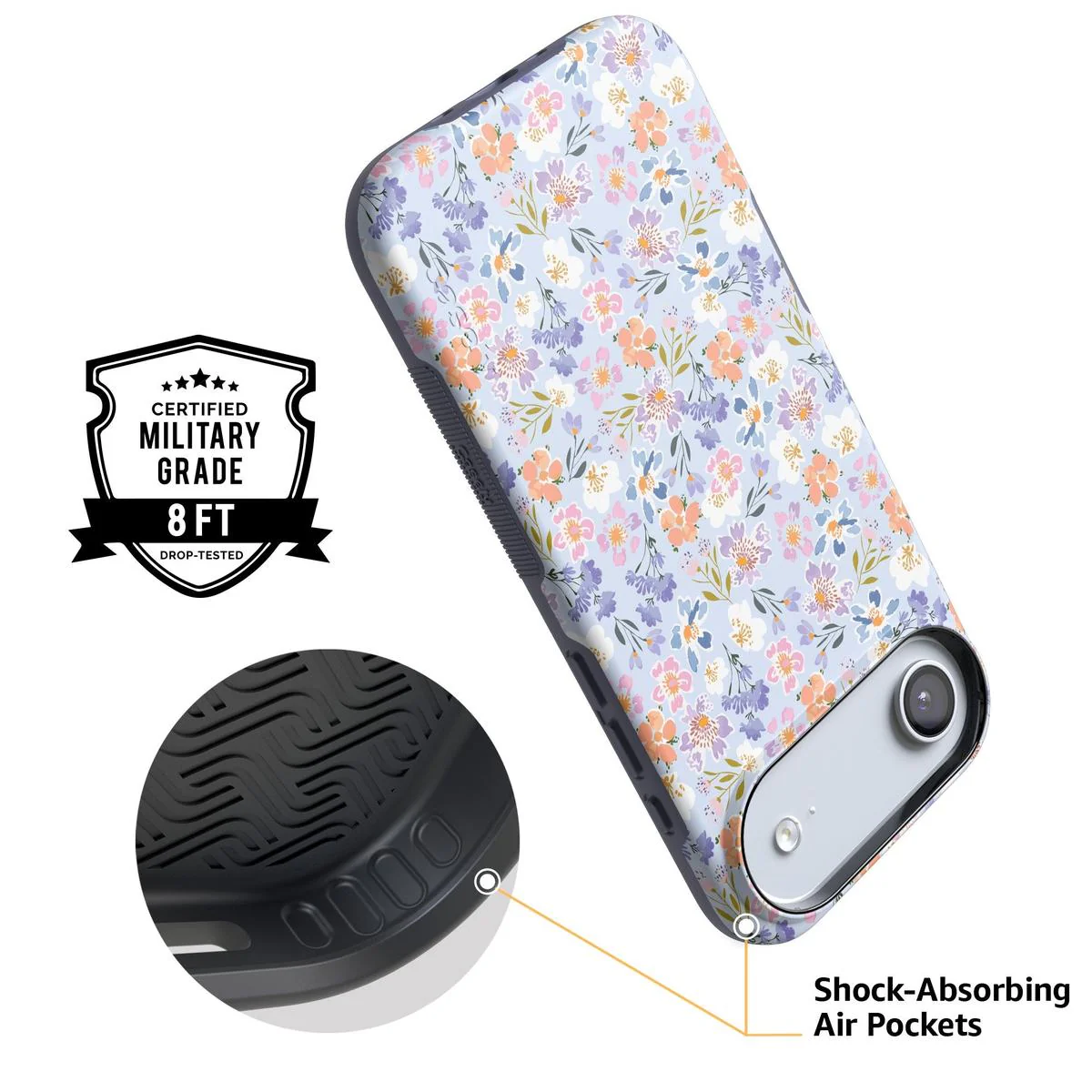 Poppy Meadows | Pastel Floral Case - Bansusa