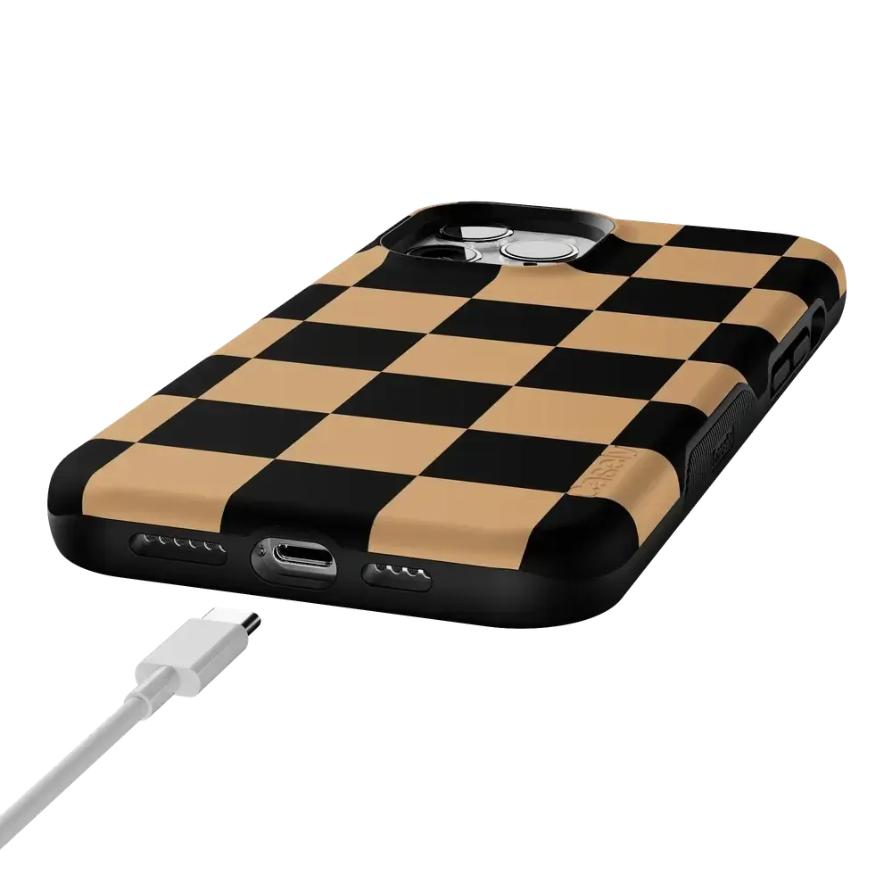 Fit Check | Black & Brown Checkerboard Case - Bansusa