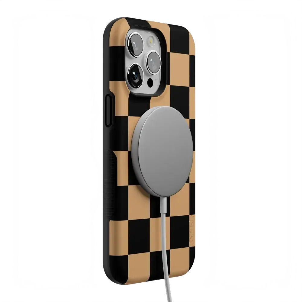 Fit Check | Black & Brown Checkerboard Case - Bansusa