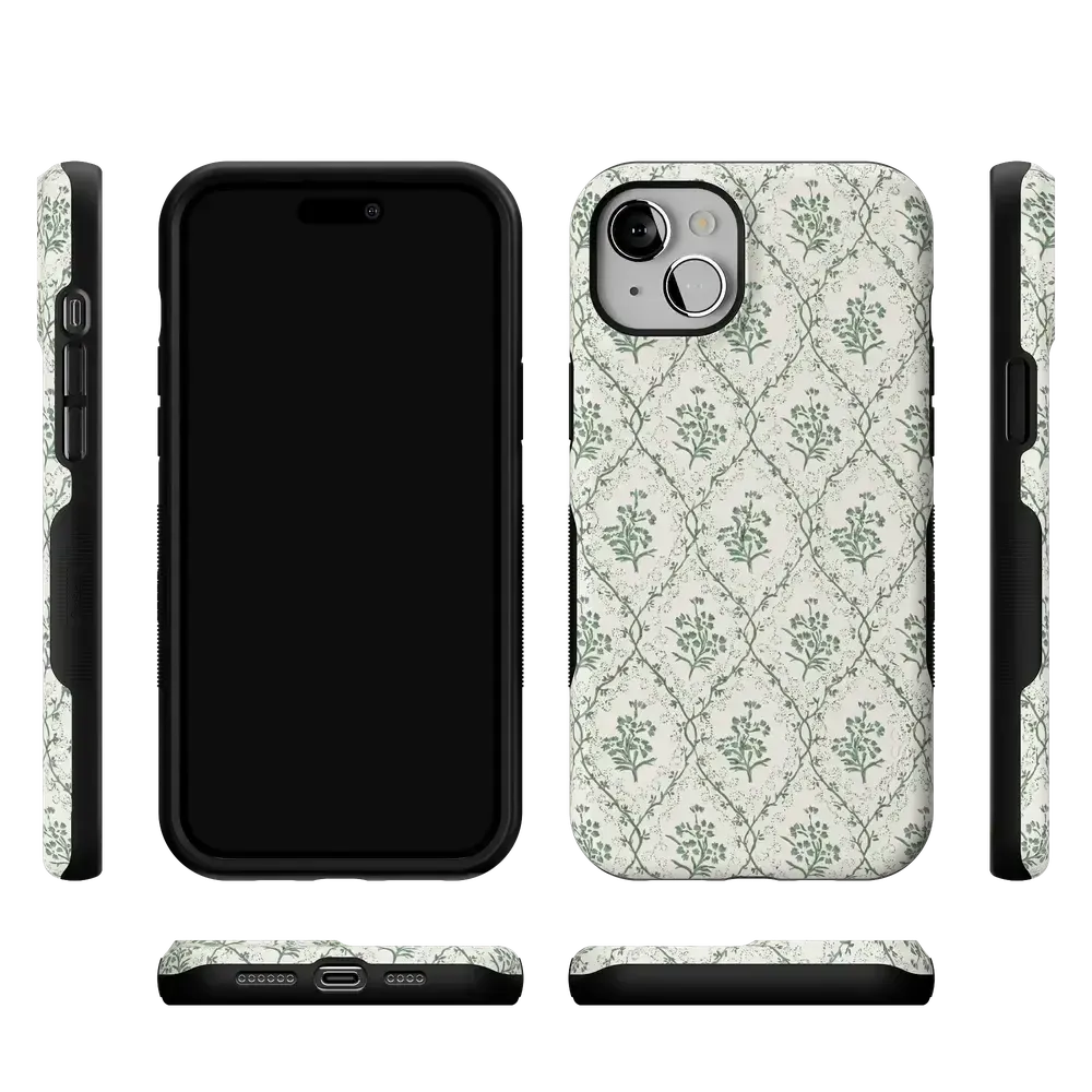 Sage Tapestry | Floral Vines Case - Bansusa
