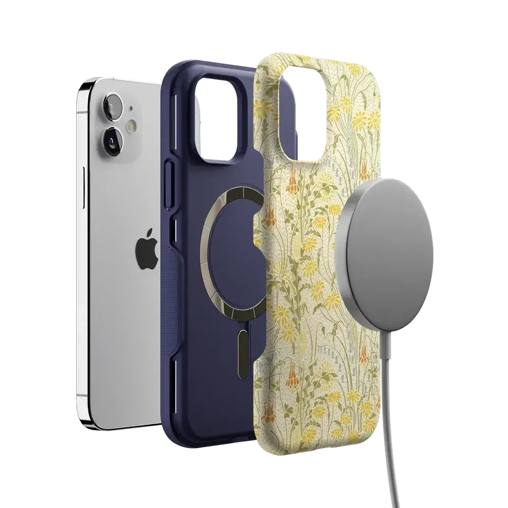 Boho Blooms | Golden Floral Case - Bansusa