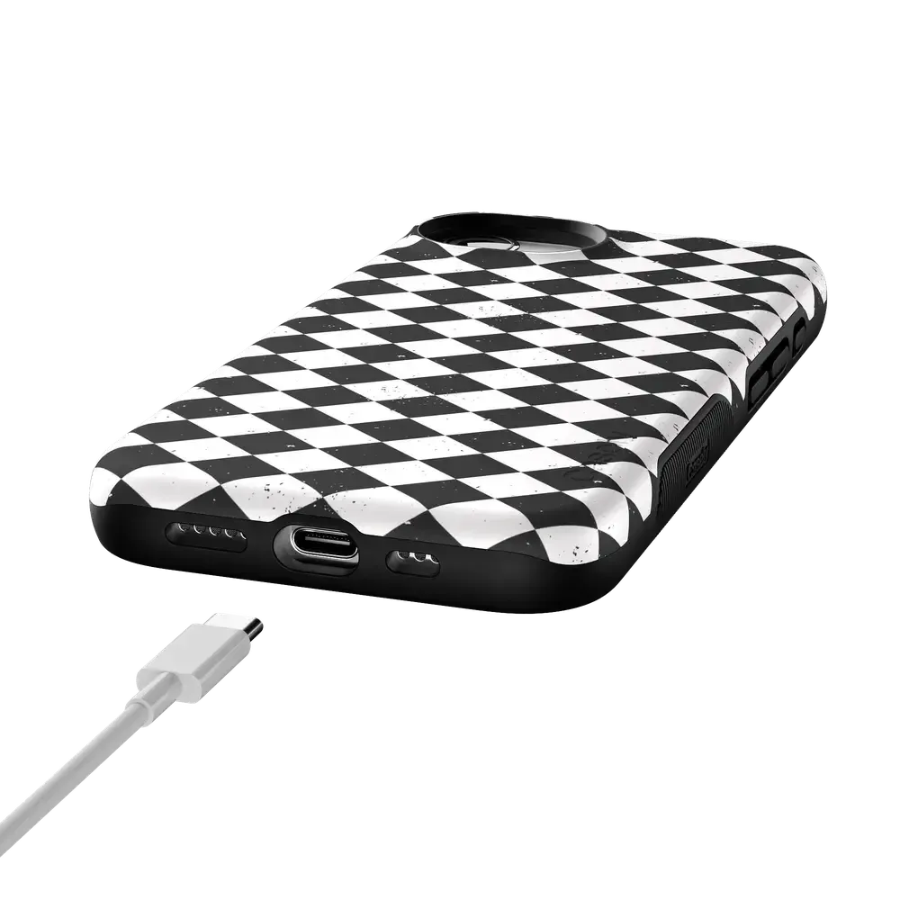 Salem's Hex | Black & White Checkered Case - Bansusa