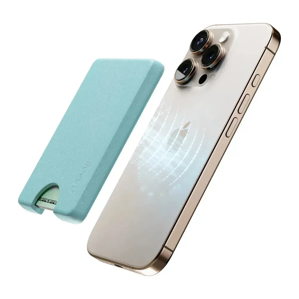 Aquamarine | Ocean Blue Shimmer MagWallet - Bansusa
