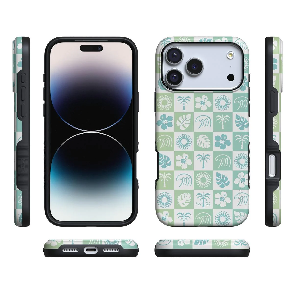 Coastal Checkers | Pura Vida Case - Bansusa