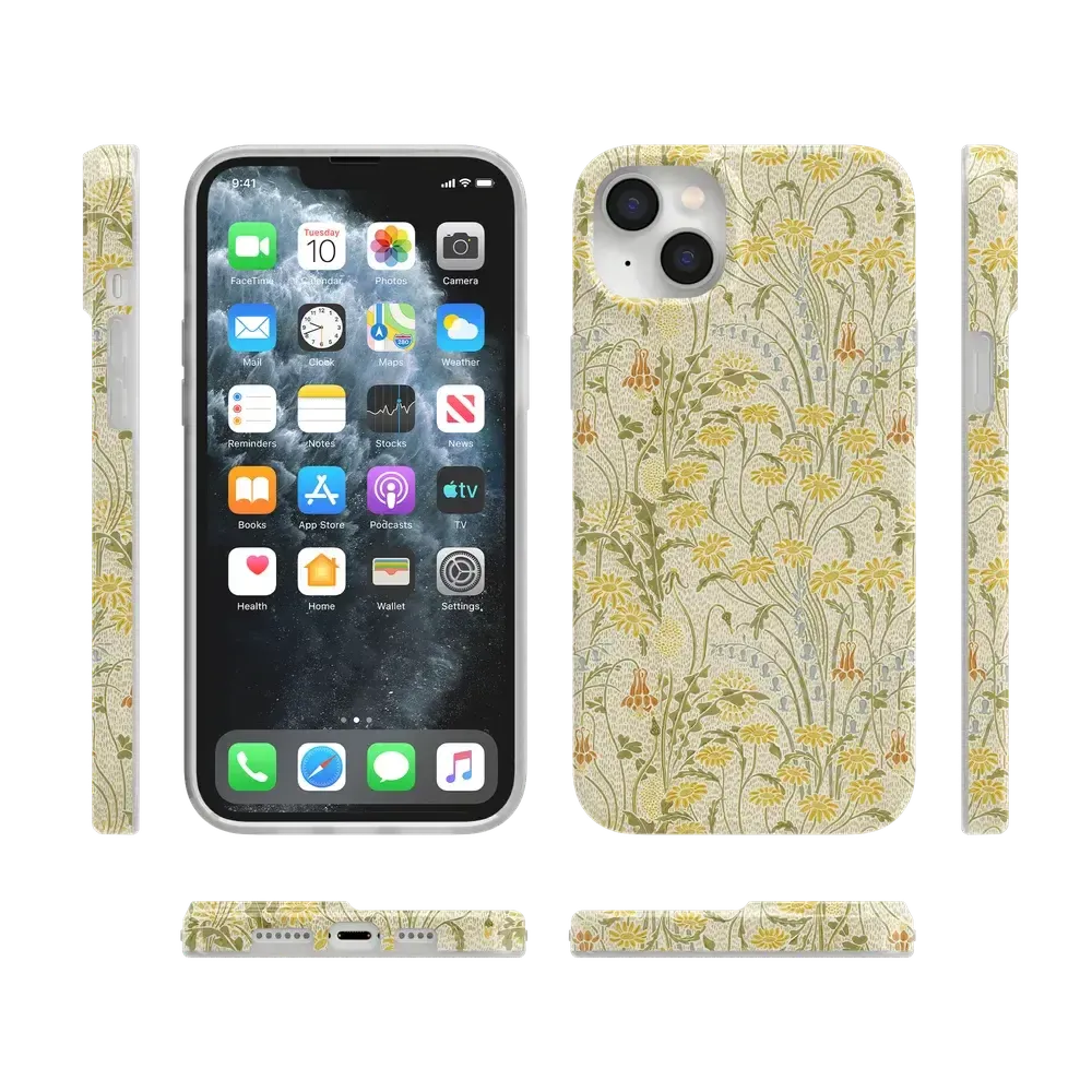 Boho Blooms | Golden Floral Case - Bansusa