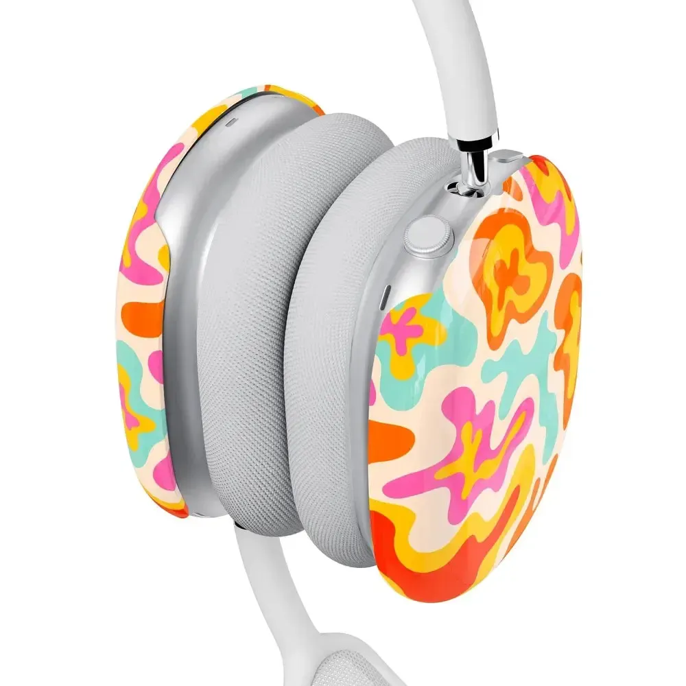 Tropical Color Splash | Abstract Retro AirPods Max Case - Bansusa