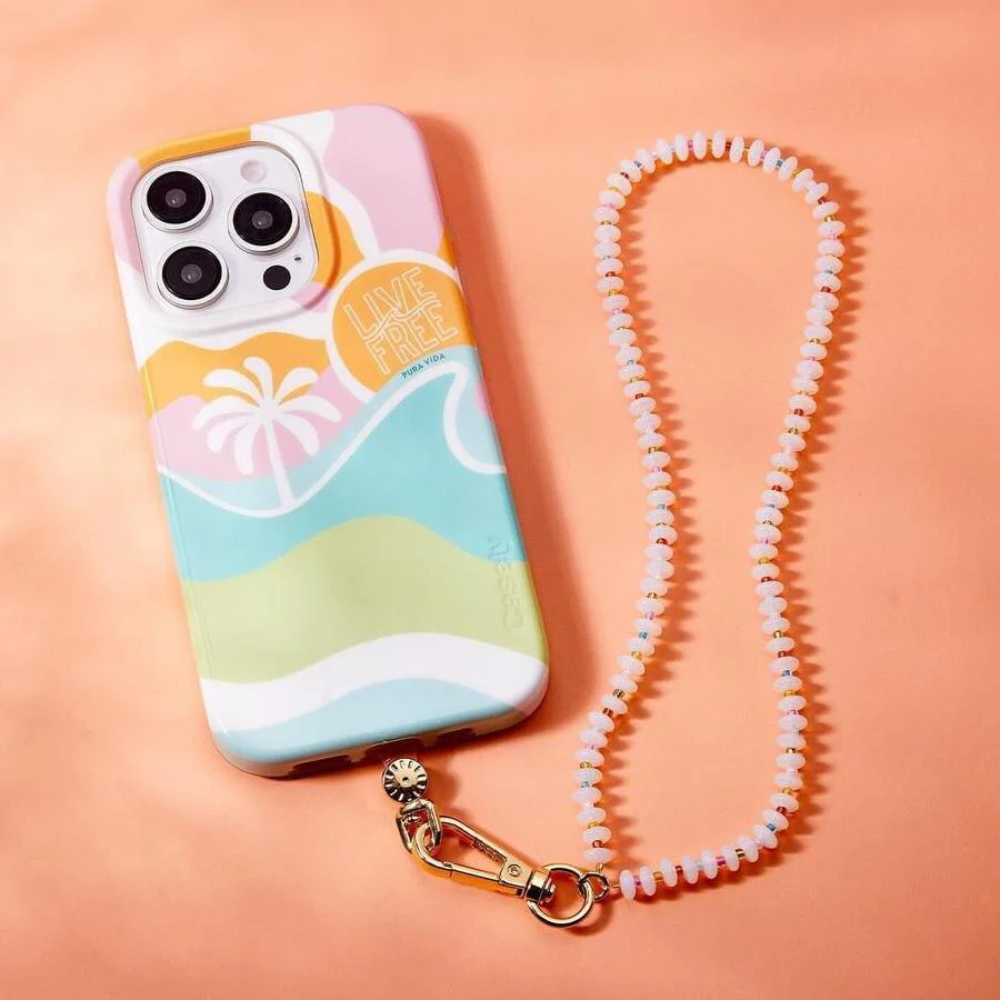 Iridescence Bead Wristlet Phone Chain | Pura Vida x Bans - Bansusa