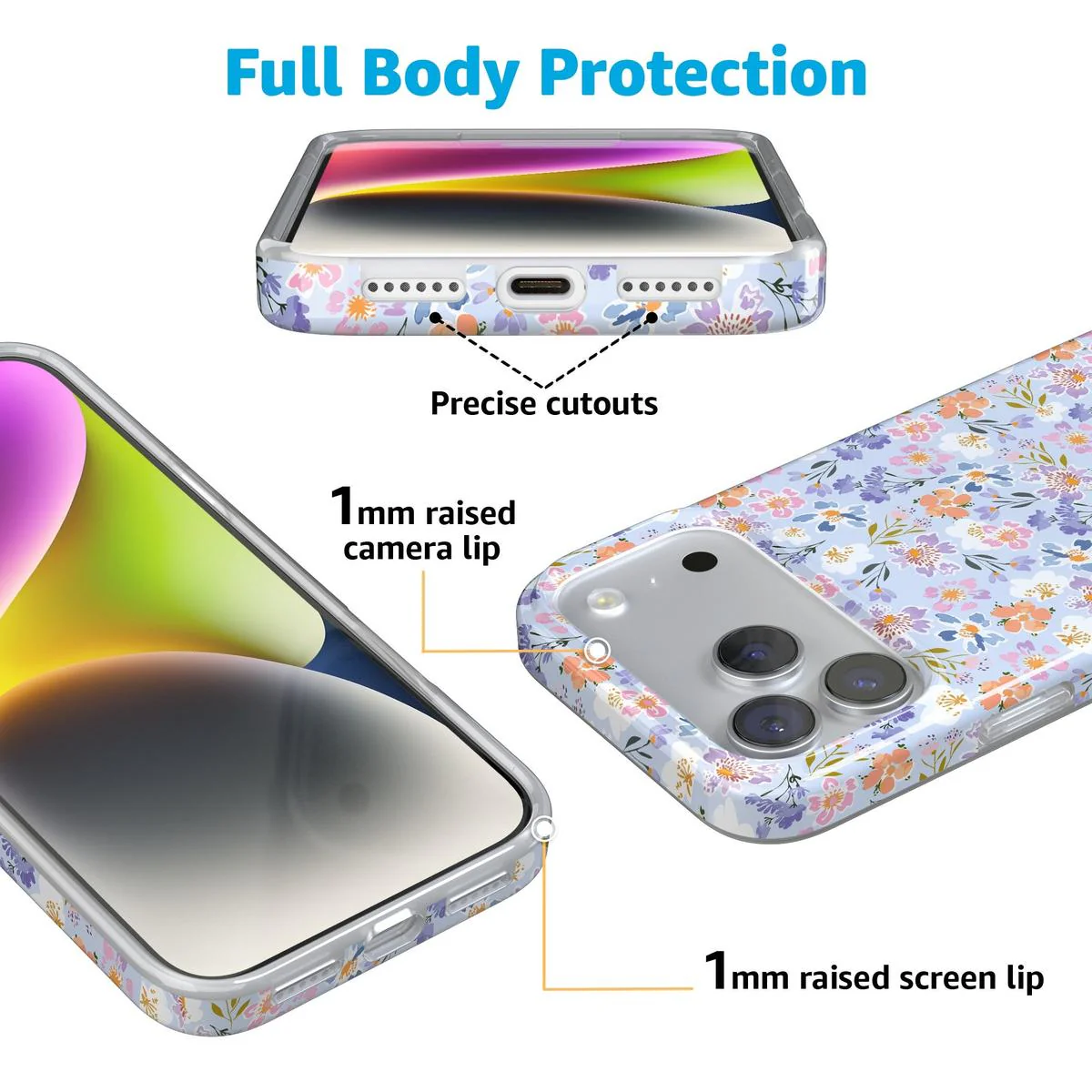 Poppy Meadows | Pastel Floral Case - Bansusa