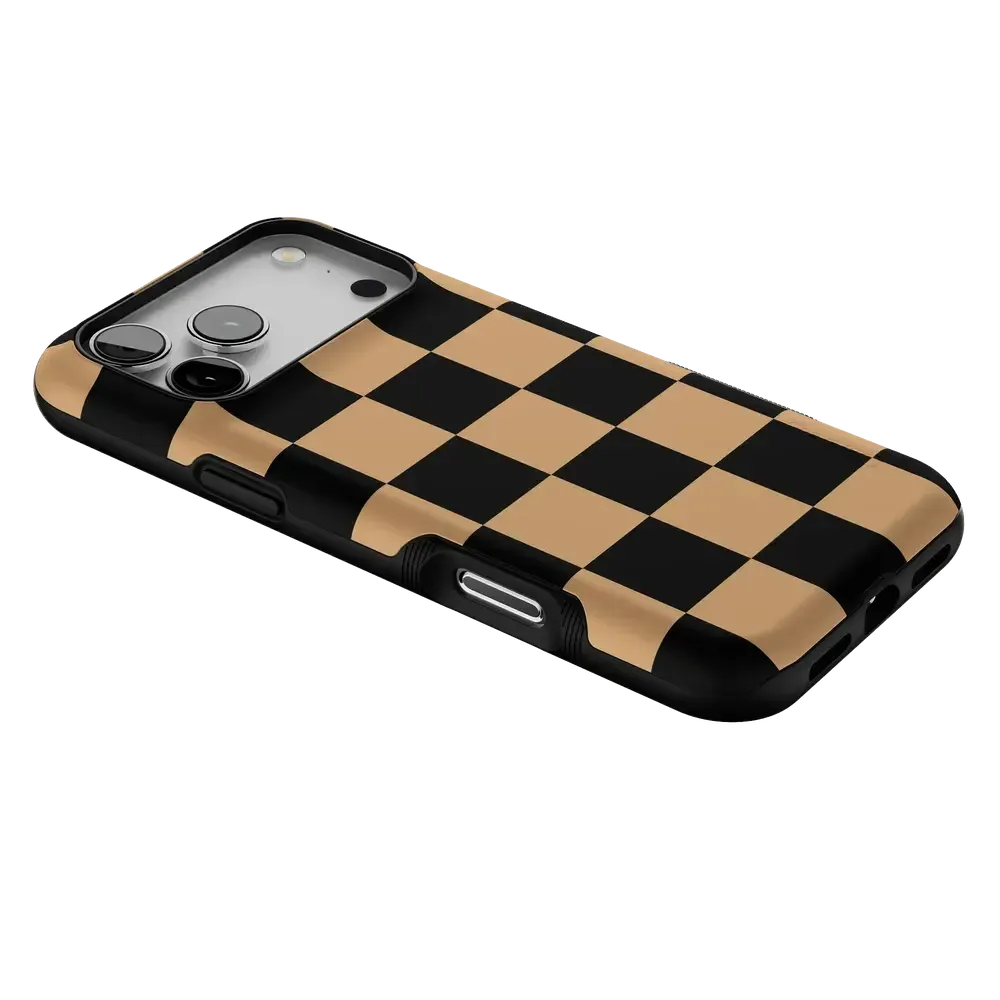Fit Check | Black & Brown Checkerboard Case - Bansusa