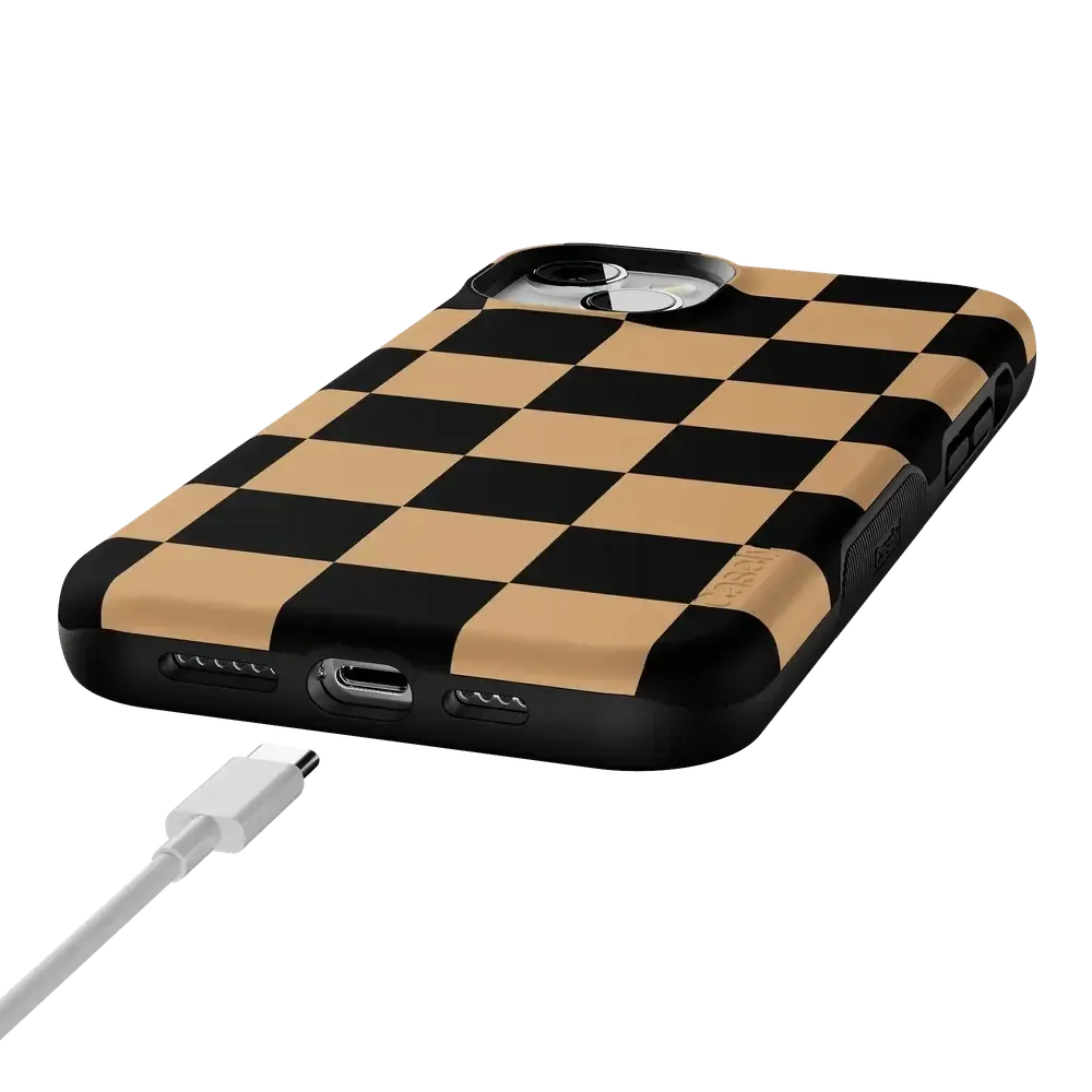 Fit Check | Black & Brown Checkerboard Case - Bansusa