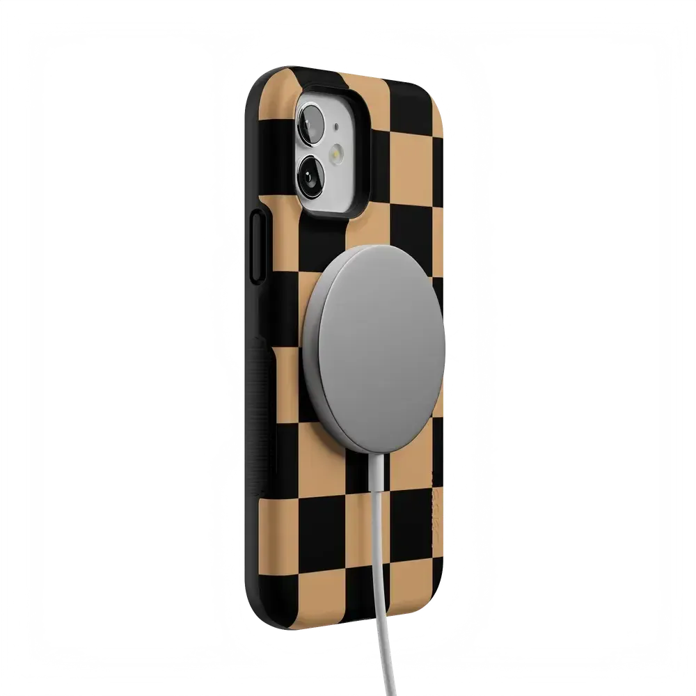 Fit Check | Black & Brown Checkerboard Case - Bansusa