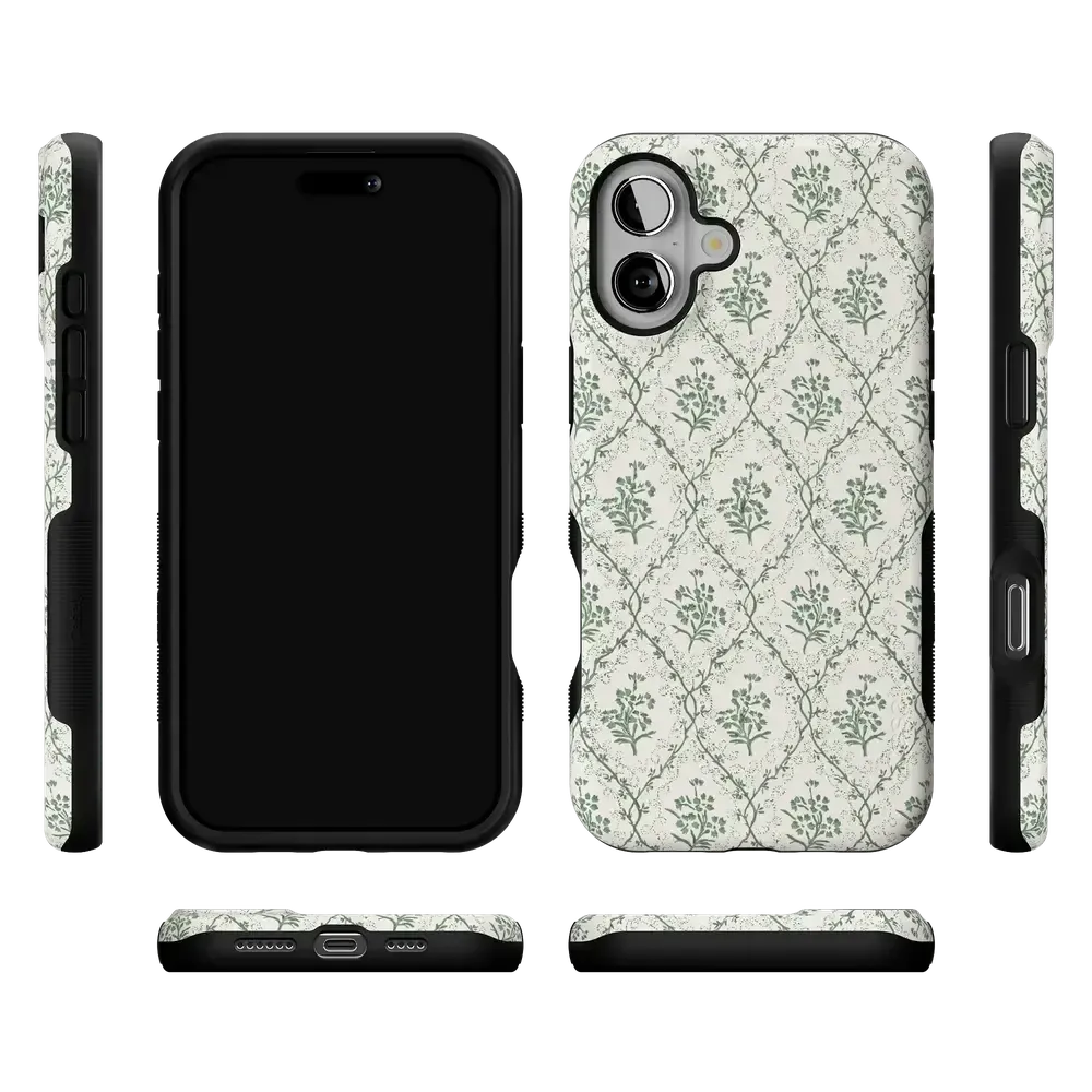 Sage Tapestry | Floral Vines Case - Bansusa