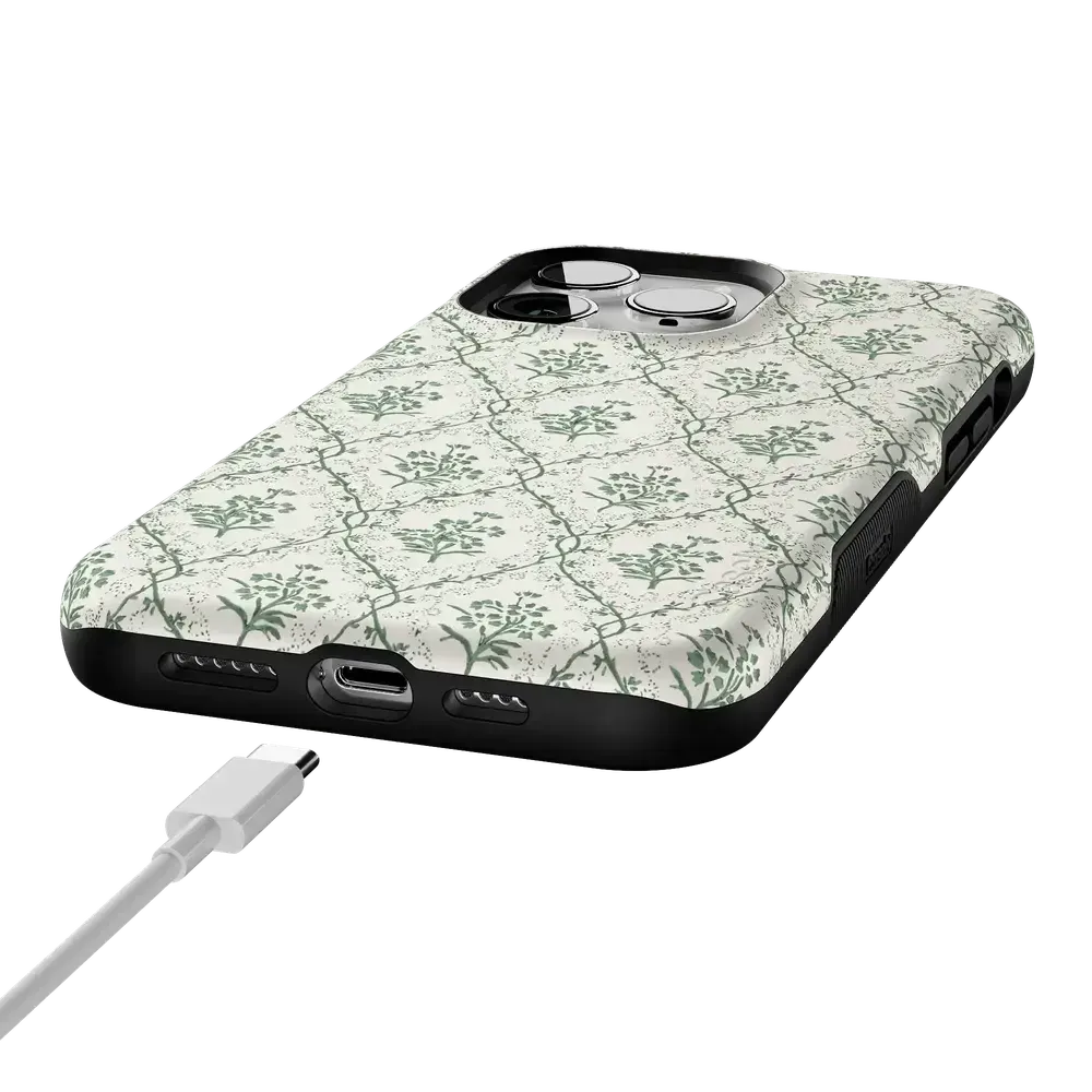 Sage Tapestry | Floral Vines Case - Bansusa