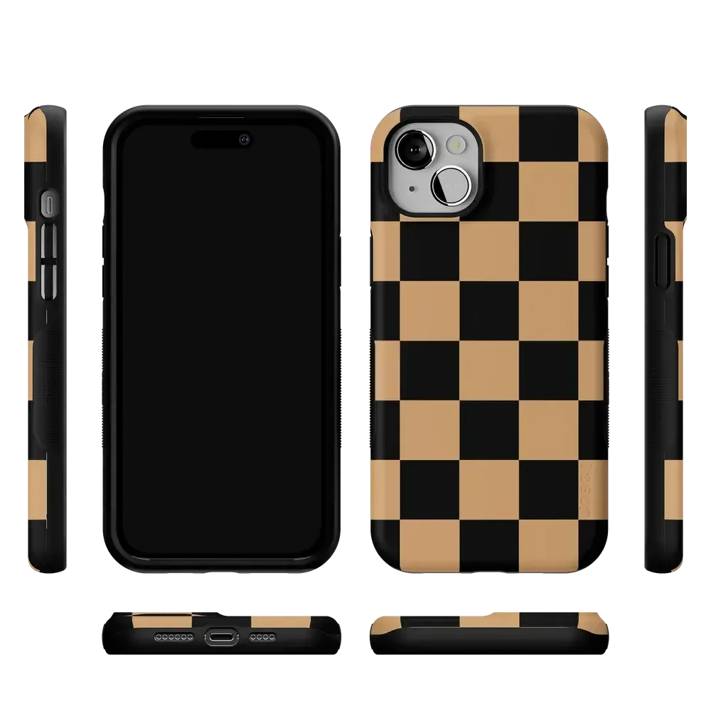 Fit Check | Black & Brown Checkerboard Case - Bansusa