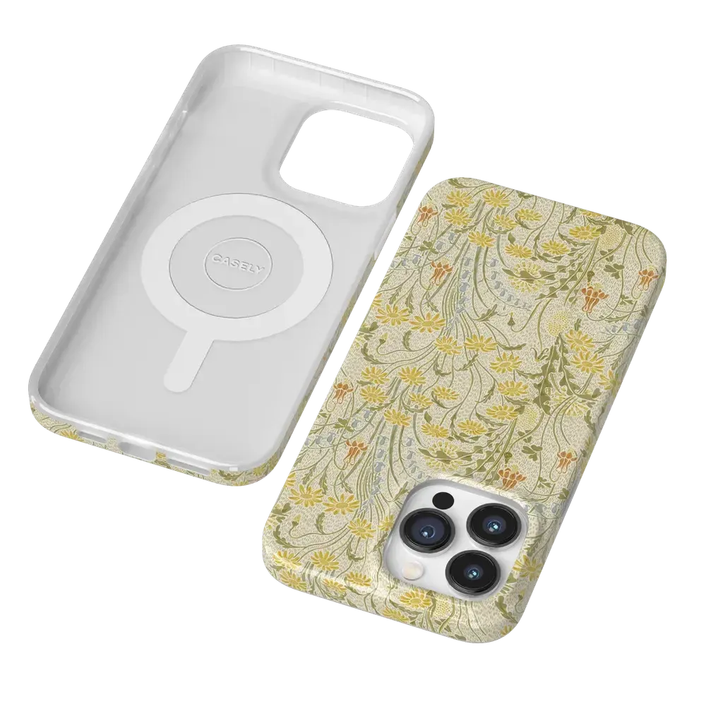 Boho Blooms | Golden Floral Case - Bansusa