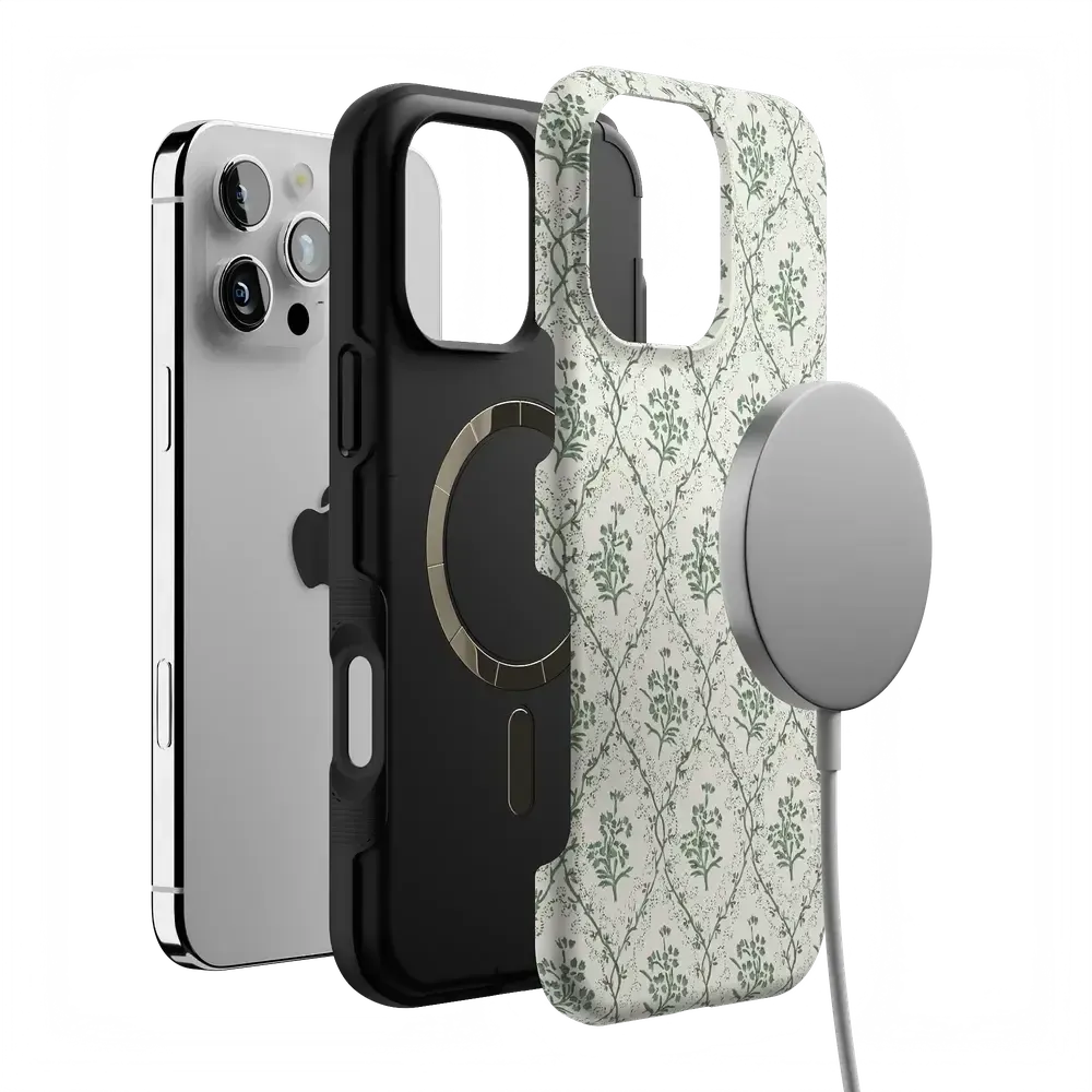 Sage Tapestry | Floral Vines Case - Bansusa