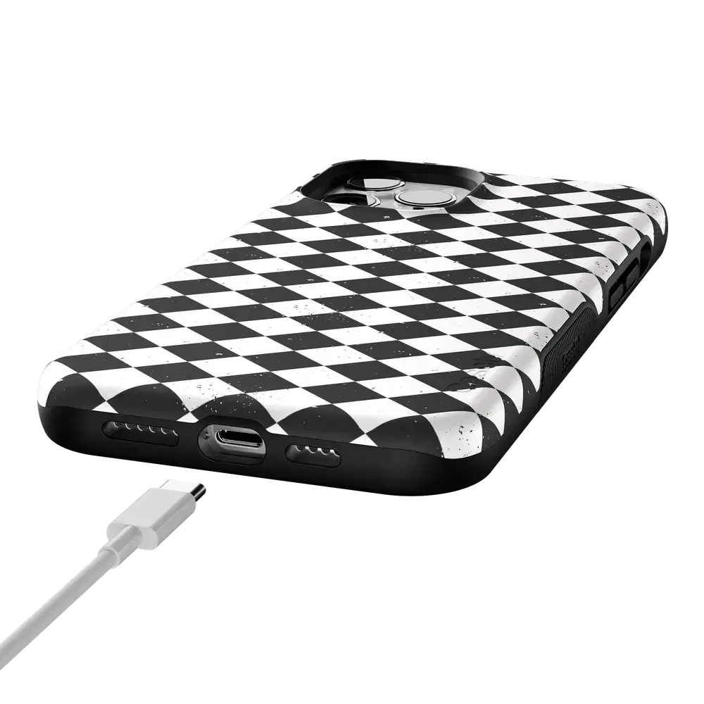 Salem's Hex | Black & White Checkered Case - Bansusa