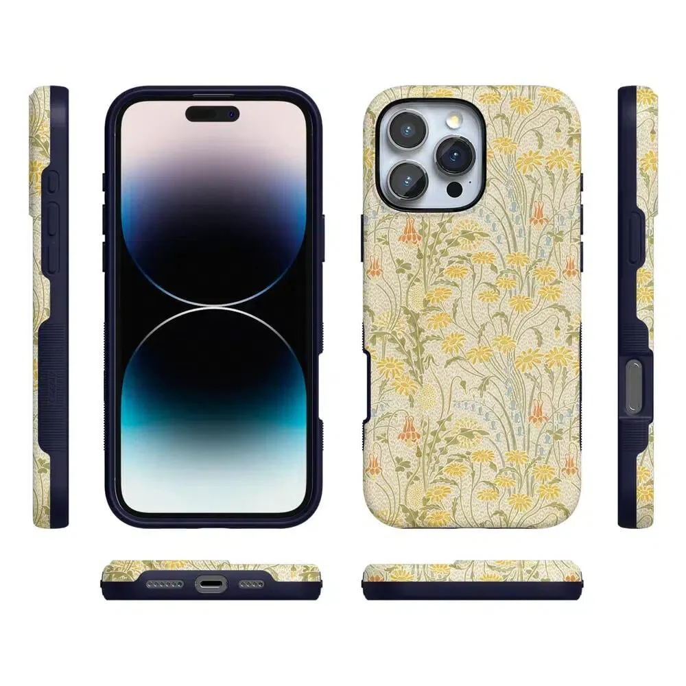 Boho Blooms | Golden Floral Case - Bansusa