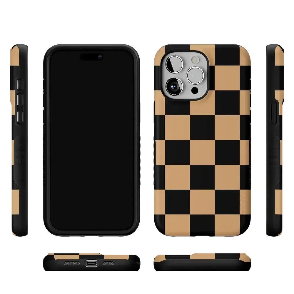 Fit Check | Black & Brown Checkerboard Case - Bansusa