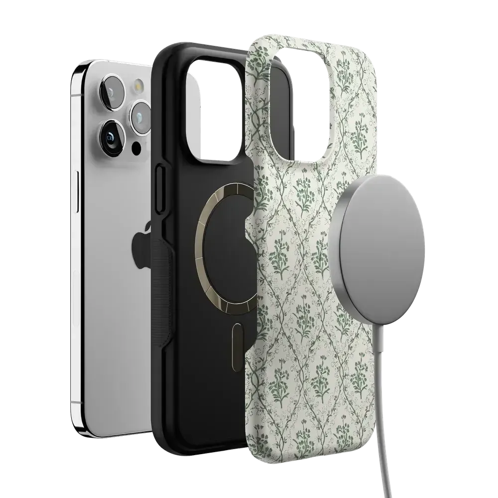 Sage Tapestry | Floral Vines Case - Bansusa