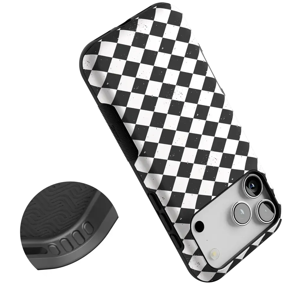 Salem's Hex | Black & White Checkered Case - Bansusa