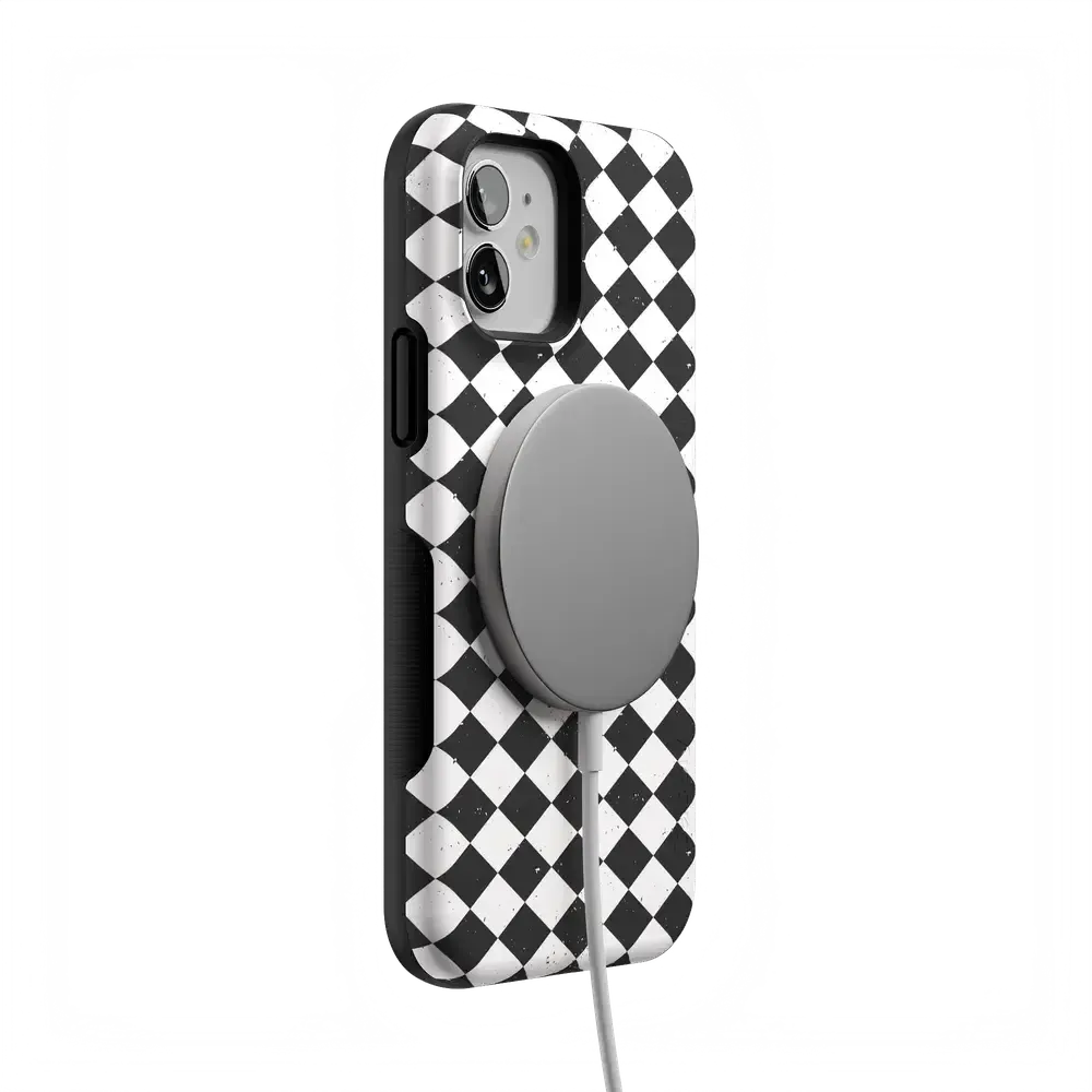 Salem's Hex | Black & White Checkered Case - Bansusa