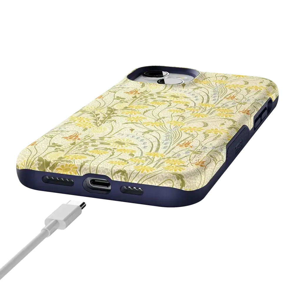 Boho Blooms | Golden Floral Case - Bansusa