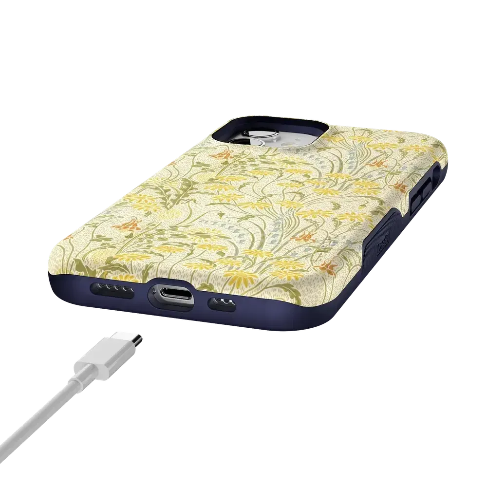 Boho Blooms | Golden Floral Case - Bansusa