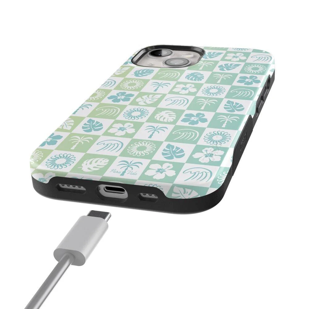 Coastal Checkers | Pura Vida Case - Bansusa