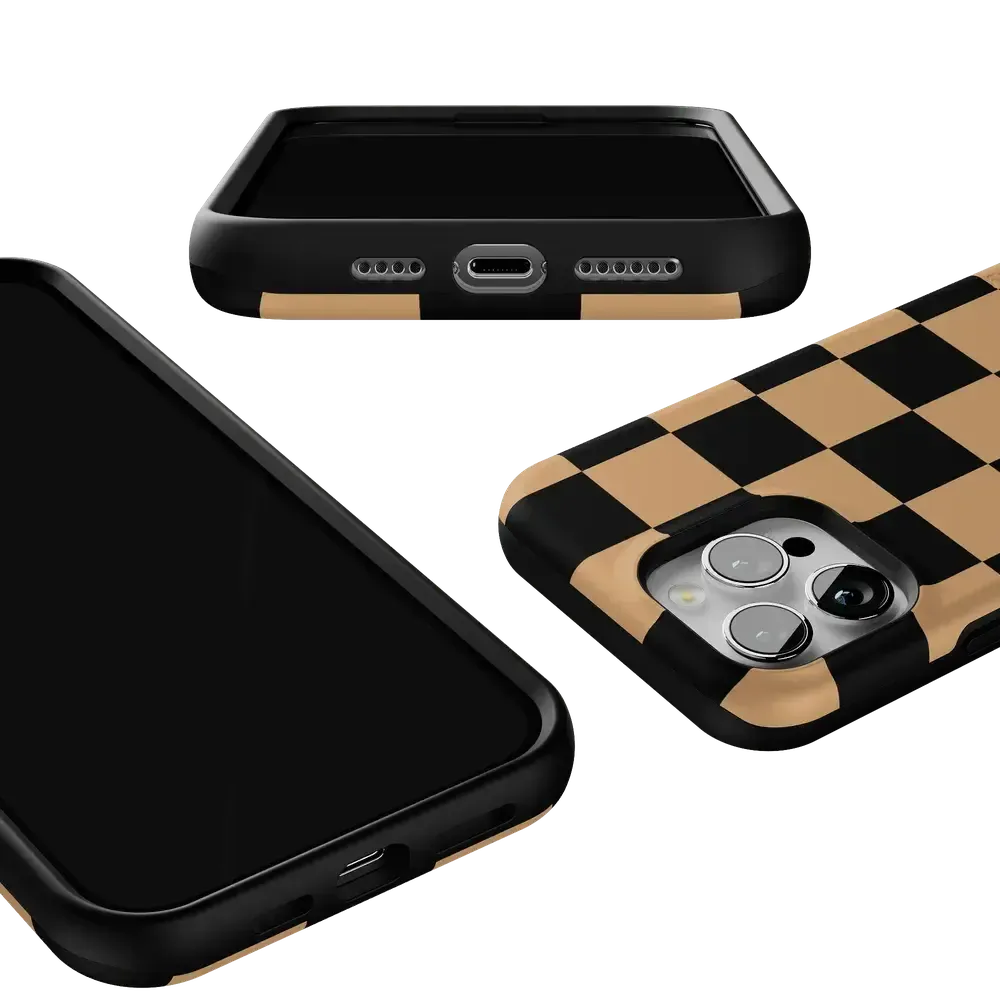 Fit Check | Black & Brown Checkerboard Case - Bansusa