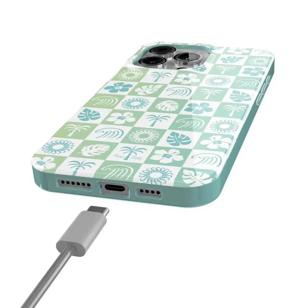 Coastal Checkers | Pura Vida Case - Bansusa