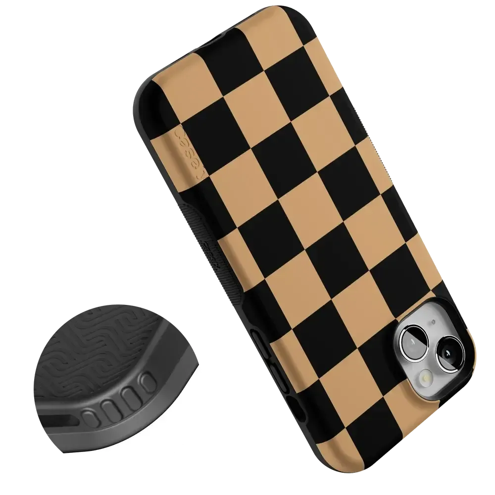 Fit Check | Black & Brown Checkerboard Case - Bansusa