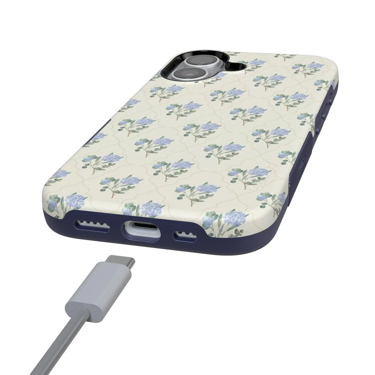 Vintage Garden | Blue Hydrangea Case - Bansusa