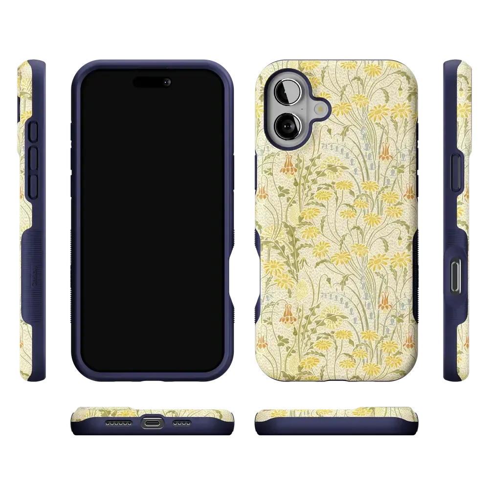 Boho Blooms | Golden Floral Case - Bansusa