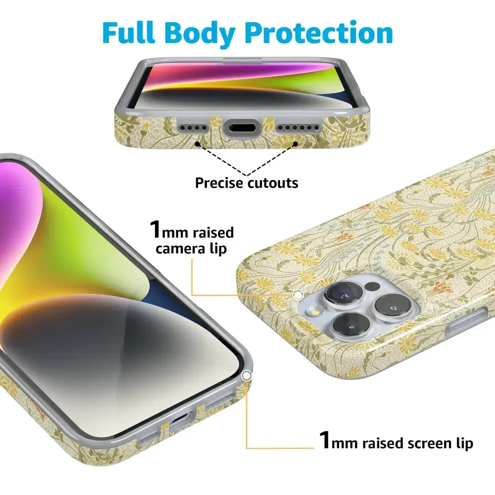 Boho Blooms | Golden Floral Case - Bansusa